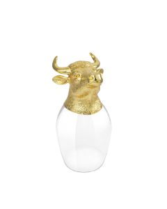 Ox Chinese Zodiac Wine Glass