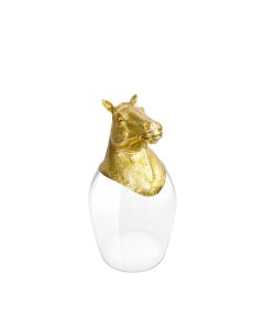 Horse Chinese Zodiac Wine Glass