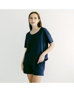 Organic Cotton Laze Tee (Navy)