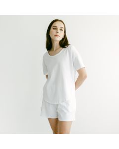 Organic Cotton Laze Tee (White)