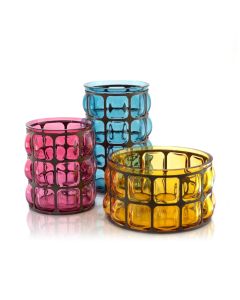 Net Handblown Glass Vase