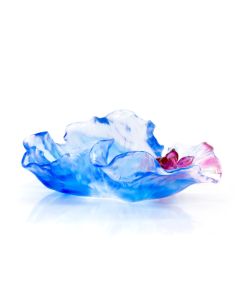 Water Flower Cast Glass Sculpture