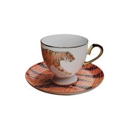 Beauty of the Zodiac: 'Tiger Blessings' Gift Cup & Saucer Set