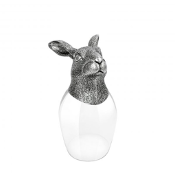 Rabbit Chinese Zodiac Wine Glass (Silver)