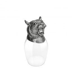 Tiger Chinese Zodiac Wine Glass (Silver)