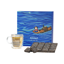 5-Year Pu'er Linglong Brick Raw Tea - Fishing