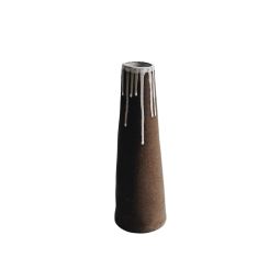 Black Stoneware Tube Vase B