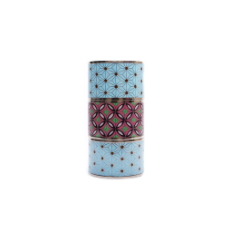 Round Tiffin Box with Star & Leaf Pattern