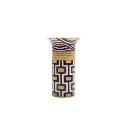 Round Vase with Geometric Pattern