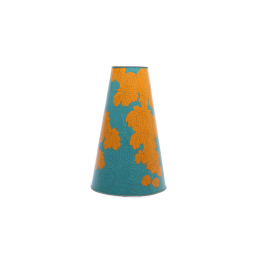 Trapezoid Vase with Maple Leaves