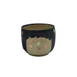 Colorful Dotted Girl Plant Pot