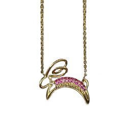Neon Rabbit Sapphire Necklace Set