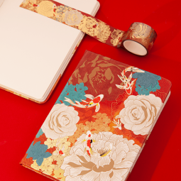 Auspicious Koi + Peony Stationery Set