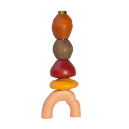 Terrene Stacking Candle Holder (Red)