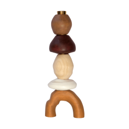 Terrene Stacking Candle Holder (Brown)