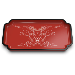 Utama Tea Tray - Merdeka Red