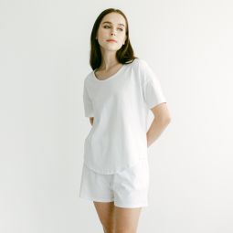 Organic Cotton Laze Tee (White)