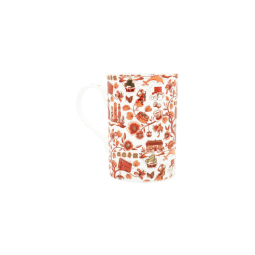 Hong Kong Toile Series Mug (Red)