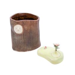 Tree Stoneware Box