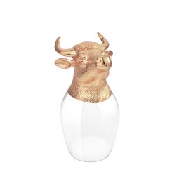 Ox Chinese Zodiac Wine Glass (Rosegold)