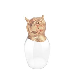 Tiger Chinese Zodiac Wine Glass (Rosegold)