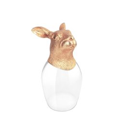 Rabbit Chinese Zodiac Wine Glass (Rosegold)