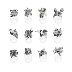 Birth Month Flowers Wine Glasses (Set of 12)