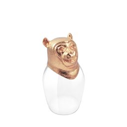 Monkey Chinese Zodiac Wine Glass (Rosegold)