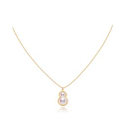Gold Akoya Pearl Necklace