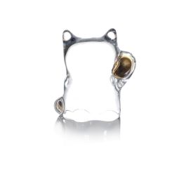 Fortune Cat Glass Decoration (Transparent)
