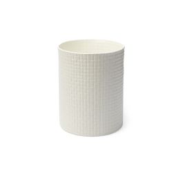 The Mandarin Bone White China Waste Bin