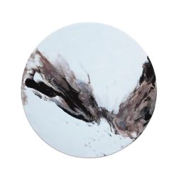 Black & White Canvas Resin Painting (110cm)