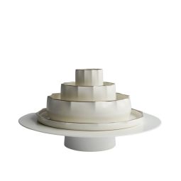 Blossom Banquet Set (Gold Rim)