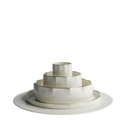 Blossom Show Plate Set (Gold Rim)