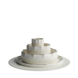 Blossom Show Plate Set (Platinum Rim) 