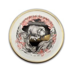 Pig Chinese Zodiac Gold Plate