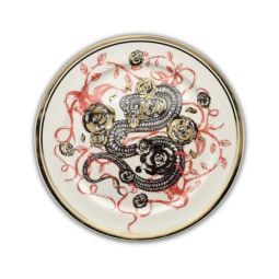 Snake Chinese Zodiac Gold Plate