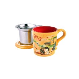 Dusk Ceramic Mug with Stainless Steel Infuser