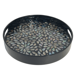 Eclipse Pearl Round Tray

