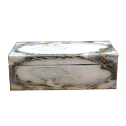 Elegant Pearl-Inspired Lacquer Box