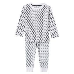 Kids 2-Piece Organic Cotton PJ Set (Fort Blue)