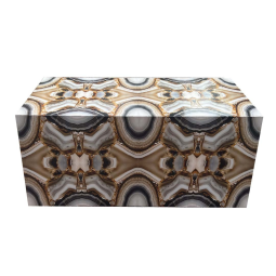 Gilded Faux Agate Table