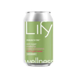 Radiance Collagen Tonic: Matcha Rose (1 case of 24 cans) 