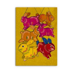 Hop Hop Hop Rabbit Postcards Set (Set of 6)