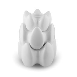 S.M.L. Stackable Candle Holders - White (Set of 3)