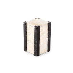Roma White Shell And Stone Box With Cover