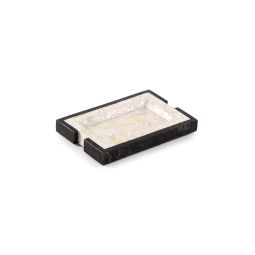 Roma White Shell And Stone Soap Dish