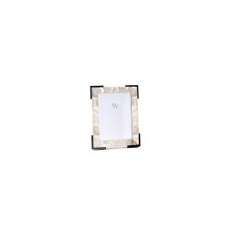 Roma White Shell And Stone Frame (4R)