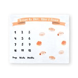 Fleece Milestone Photography Blanket - Bakery Buns