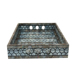 Pearlescent Elegance Serving Tray
